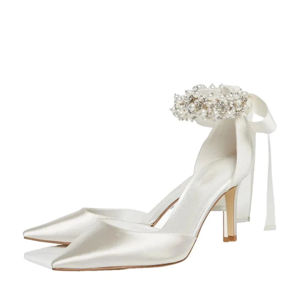 Pointed top high heel wedding shoes Pointed top high heel wedding shoes